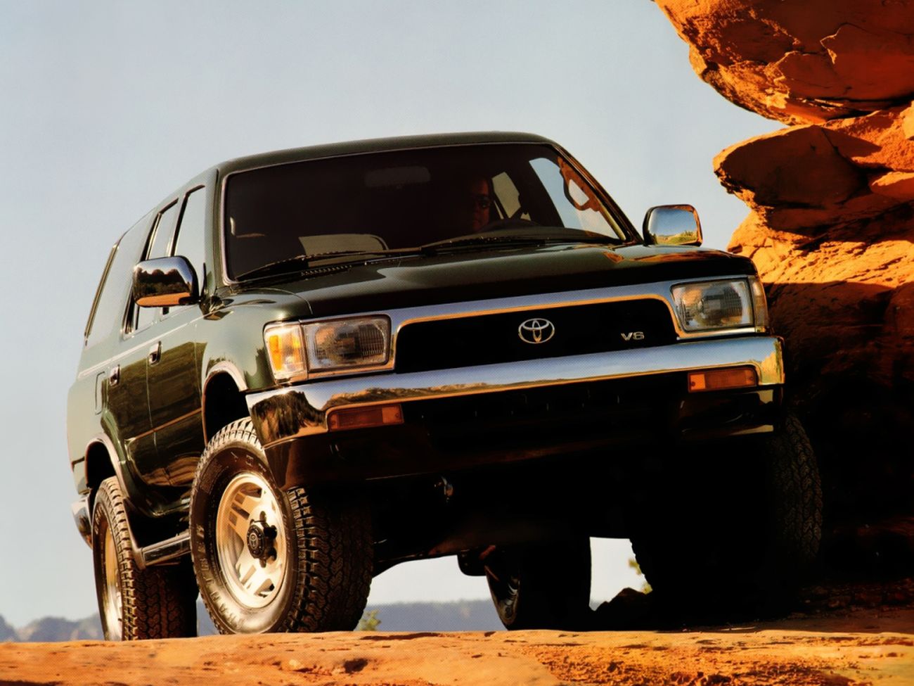 toyota 4runner sw4 1992 verde frente e lateral